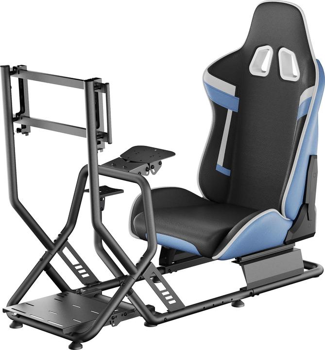 Produktbild Wiltec Rennsimulator Racing Cockpit mit Gaming Sitz Sim Racing Auto Simulator