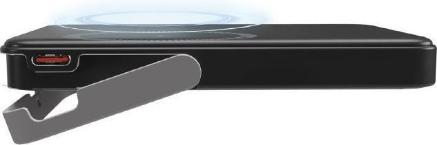 Actual product image SBS Wireless Power Bank 5,000 mAh with Stand and LCD (5000 mAh, 20 W)