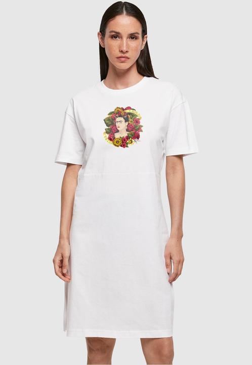 Immagine prodotto Merchcode Donna Frida Kahlo - Much flowers - Vestito organico oversize con spacco - 119483 (L)
