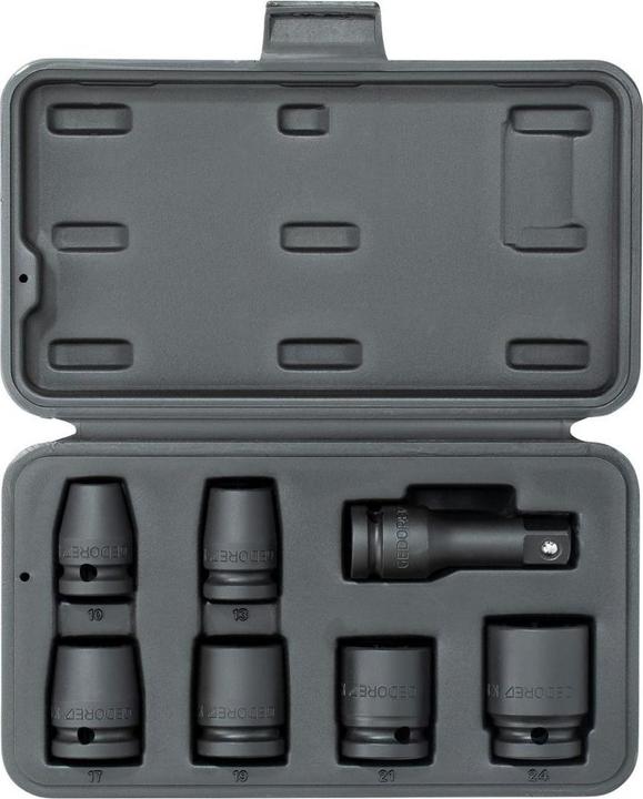 Gedore Kraftschrauber-Satz 1/2" 7-tlg 6-kant 10-24 mm (1/2")