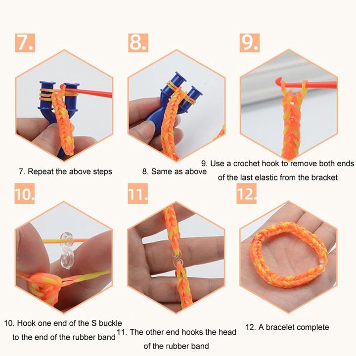 Actual product image König Design DIY rubber bands set Loom bands Friendship bracelet make your own bracelets