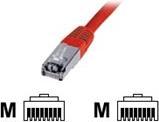 Actual product image Digitus CAT5e SF-UTP Patchk.,1m, Red (SF/UTP, CAT5e, 1 m)