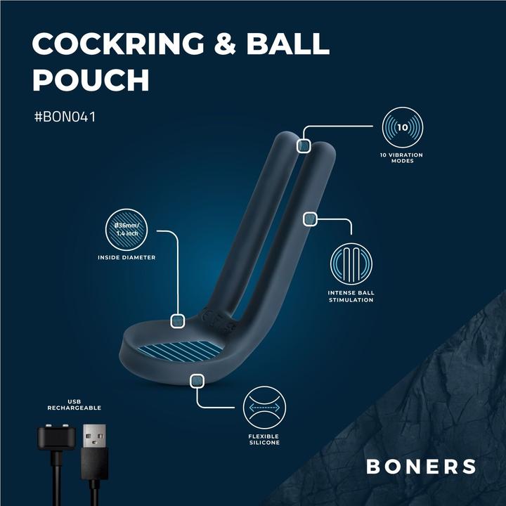 Immagine prodotto Boners Anello per il pene e stimolatore di testicoli (4 cm)
