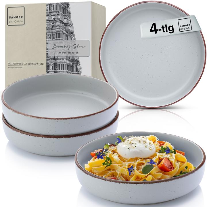 Sänger Pastaschalen Set Bombay Stone (4 x, 20.50 cm)