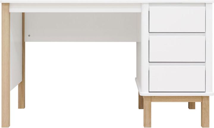 Actual product image Bopita Desk Mika White / Oak (78 x 130 x 60 cm)