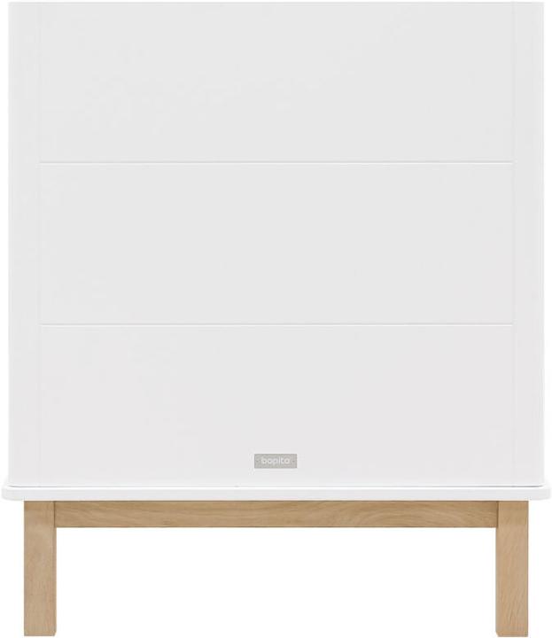 Produktbild Bopita Gitterbett 70x140 umbaubar Mika Weiss/Eiche (70 x 140 cm)