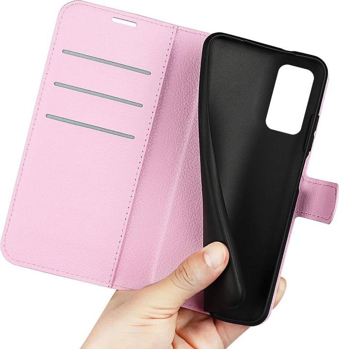 Actual product image Cover-Discount Galaxy M13 - Leather case pink (Samsung Galaxy M13)