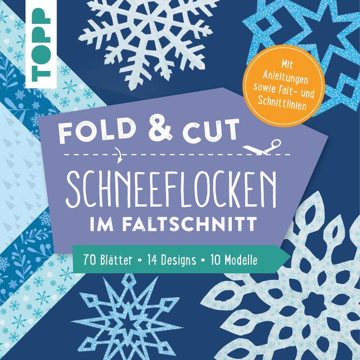 Produktbild Fold & cut: Schneeflocken im Faltschnitt. Mit Anleitungen sowie Falt- und Schnittlinie (Deutsch, kein Autor, 2022)
