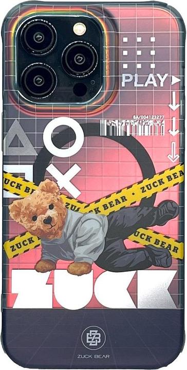 Produktbild Zuck Bear NEW YORK NEVER SLEEPS MAG Hülle kompatibel mit MagSafe für IPHONE 15 Pro Max Queens Spark (Apple iPhone X)