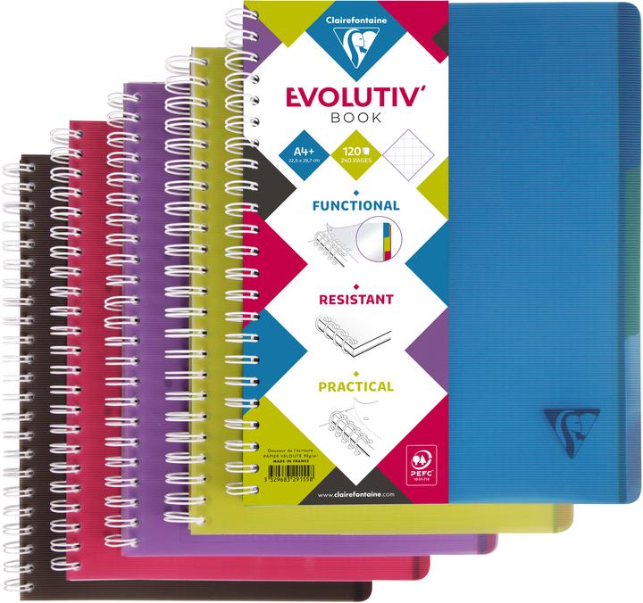 Produktbild Clairefontaine Linicolor Evolutiv Book (A4+, Kariert, Weicher Einband)