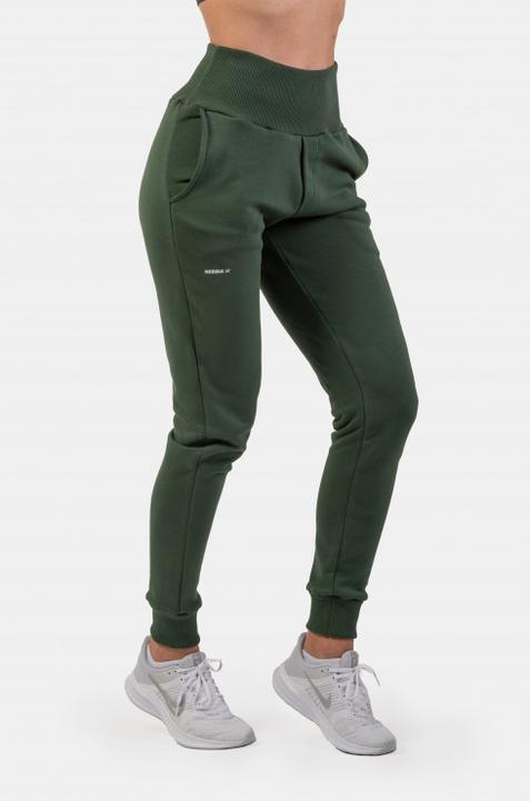 Nebbia High-Waist Loose Fit Sweatpants "Feeling Good" 409 dark green (L)