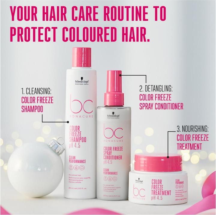 Actual product image Schwarzkopf Bonacure Color Freeze X-Mas Bag 6 (1 ml)