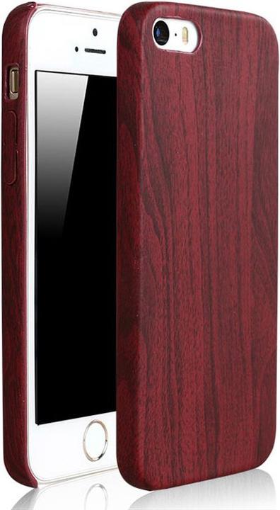 Produktbild Hermex Apple iPhone 8 Holz Hülle Wood Case Look - Mahagonibraun