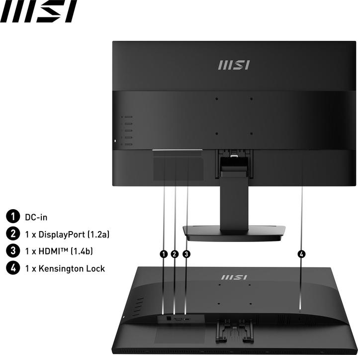 Actual product image MSI PRO MP2412DE (1920 x 1080 pixels, 23.80")