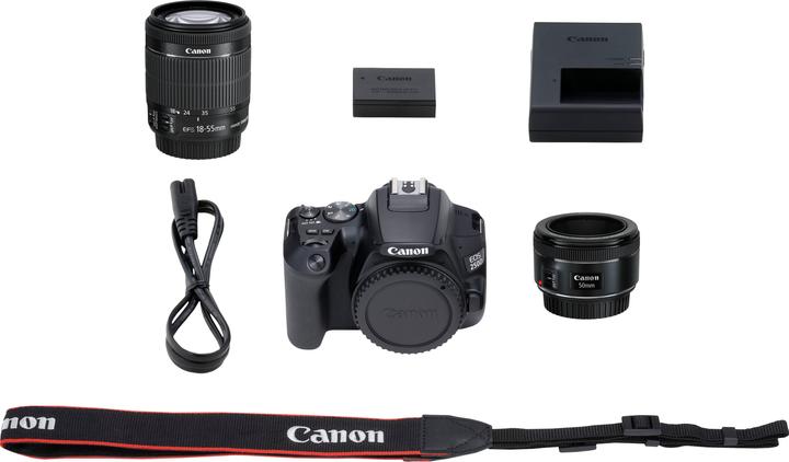 Actual product image Canon EOS 250D (29 - 88 mm, 24.10 Mpx, APS-C / DX)