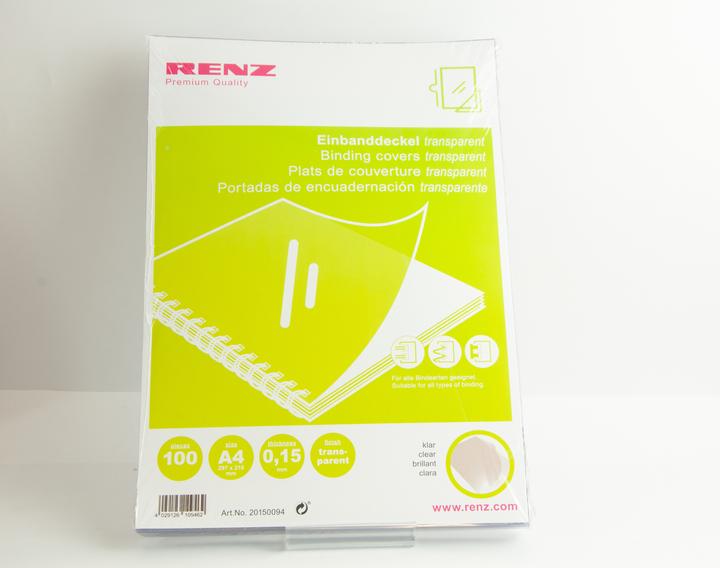 Produktbild Renz DECKFOLIEN 0,15 TRANSPARENT A4