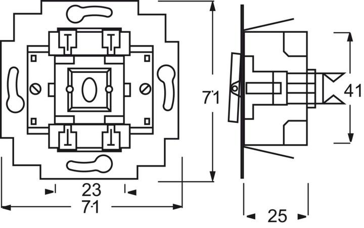 Produktbild Busch-Jaeger Kreuzschalter 2000/7US 2000/7US (1012-0-1093)