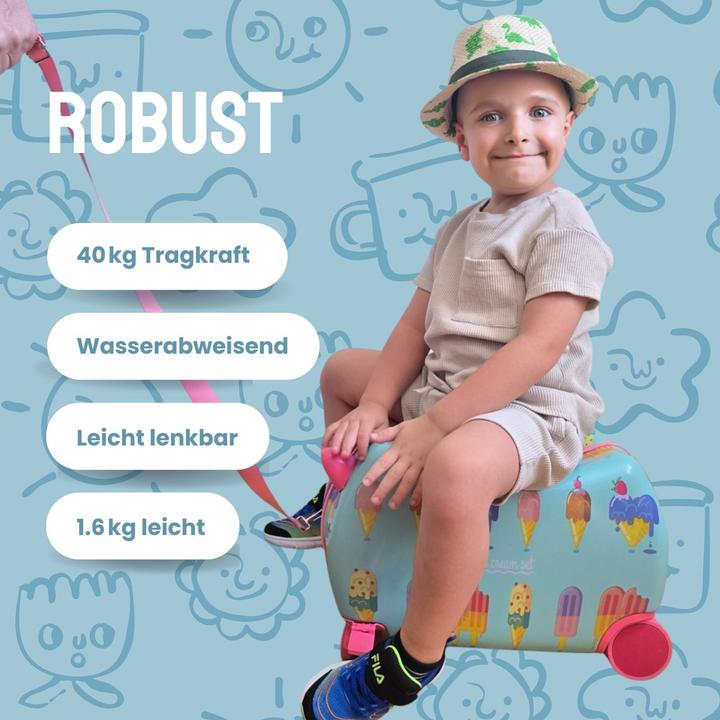 Produktbild Hermex Kinderkoffer Hartschalenkoffer Reisegepäck Kindertrolley Koffer (18 l, Handgepäck (bis 50l))