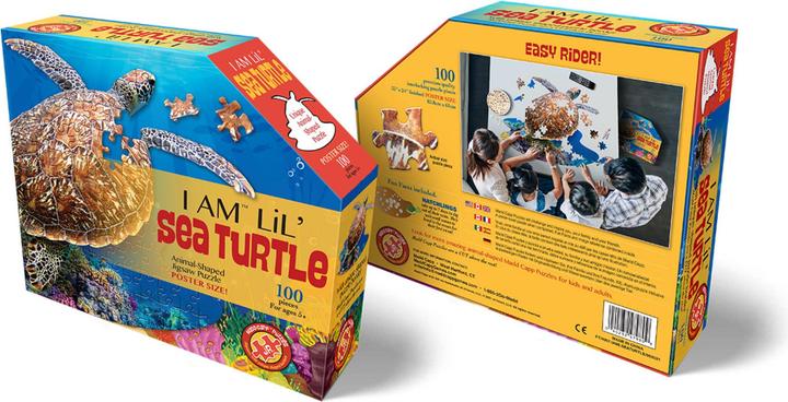 Actual product image Madd Capp Contour Puzzle Jr Turtle (100 pieces)