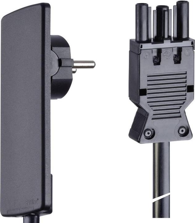 Actual product image Evoline PlugFix with GST18 connector black (1.50 m)