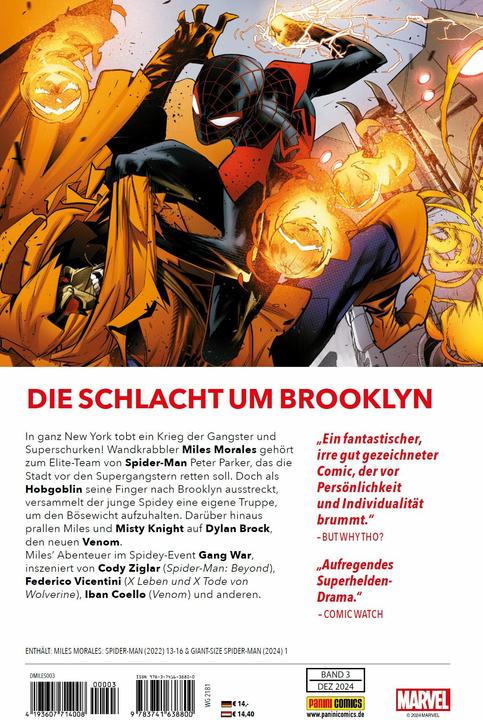 Produktbild Panini Miles Morales: Spider-Man - Neustart (2. Serie) (Deutsch, Iban Coello, Federico Vicentini, Cody Ziglar, Federica Mancin, 2024)