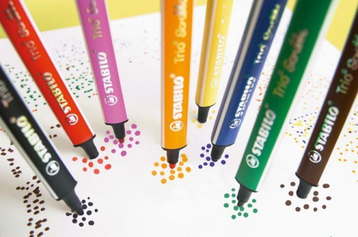 Produktbild STABILO Trio Scribbi Gefederter Dreikant-Filzstift (Braun, 1 x)