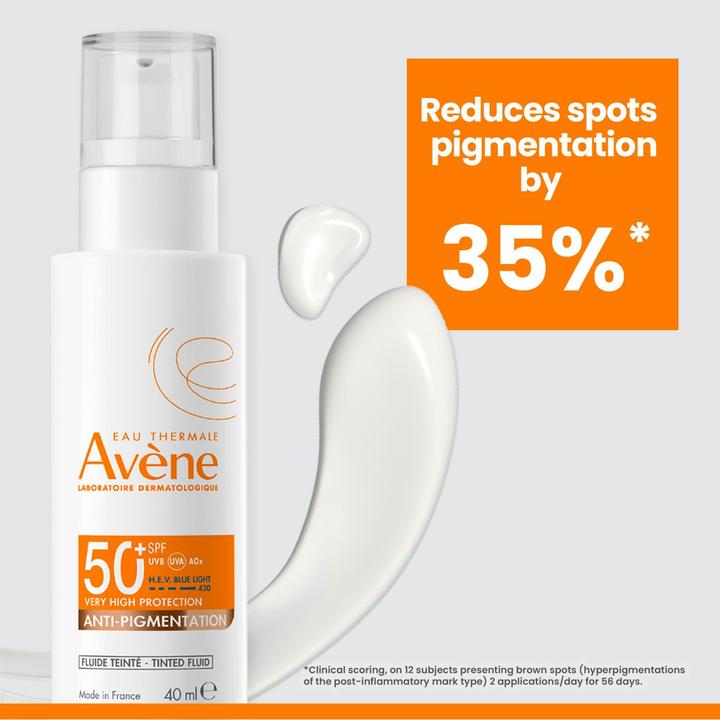 Actual product image Avène Sun Expert Anti-Pigmentation Fluid SPF50+ 40ml (Sun cream face, SPF 50+, 40 ml)