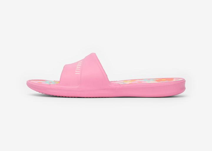 Image du produit Nabaiji Claquettes piscine Enfant - Slap 500 imprimés fleurs rose rouge (32)