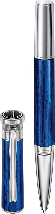 Davidoff Venice ball pen (Silver, blue-turquoise)