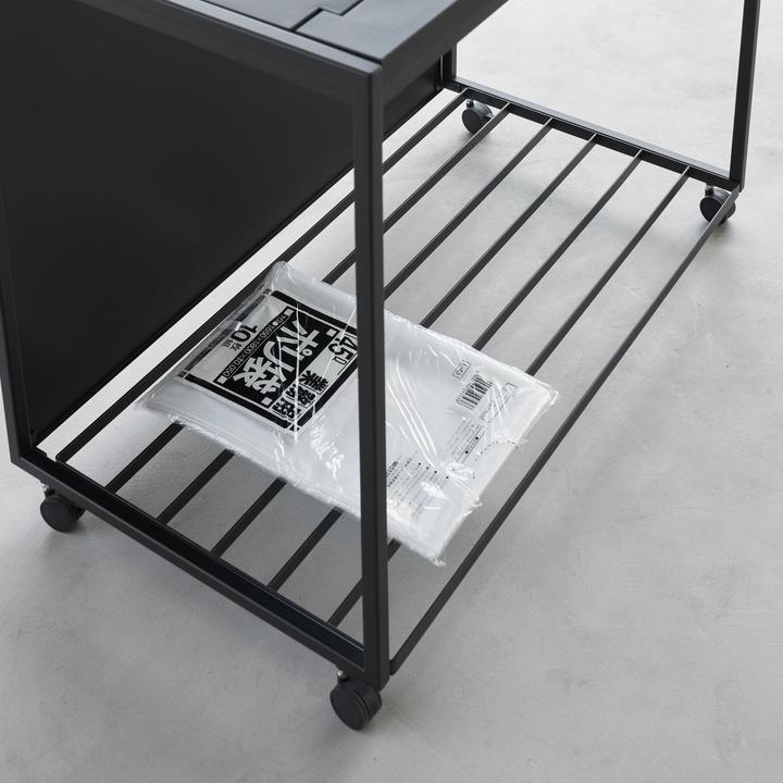 Produktbild Yamazaki Mülleimer mit 3 Fächern & Rollen TOWER