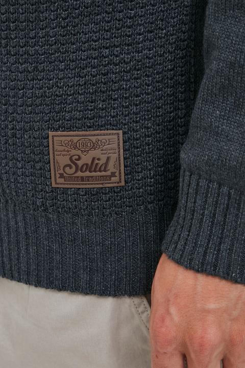 Actual product image Solid Terrance Men's Knitted Pullover (XXL)