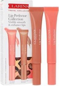 Actual product image Clarins Lip Perfector Duo 05 Candy Simmer And 06 Rosewood Simmer - 12ml Each (06 Rosewood Simmer, 05 Candy Simmer)