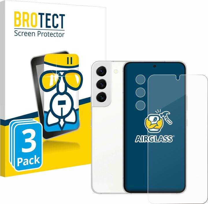 Actual product image BROTECT AirGlass Glass (3 Piece, Samsung Galaxy S22)