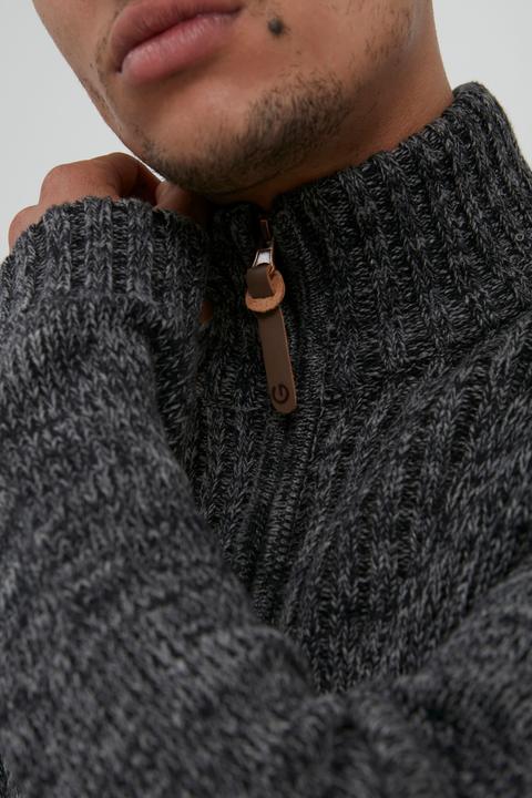 Image du produit Solid Pomeroy Cardigan Gilet Veste En Grosse Maille Pour Homme Avec Col Droit 100% Coton (L)