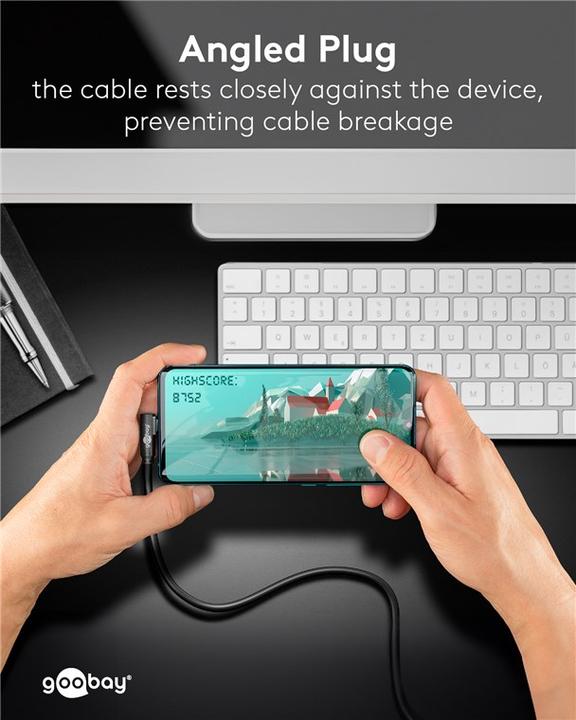 Produktbild Goobay USB C — USB A (0.50 m, USB 3.2)