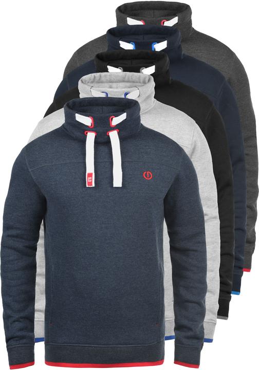 Immagine prodotto Solid Benjamin Felpa Maglione Pullover Da Uomo Con Collo Alto Fodera In Pile (L)