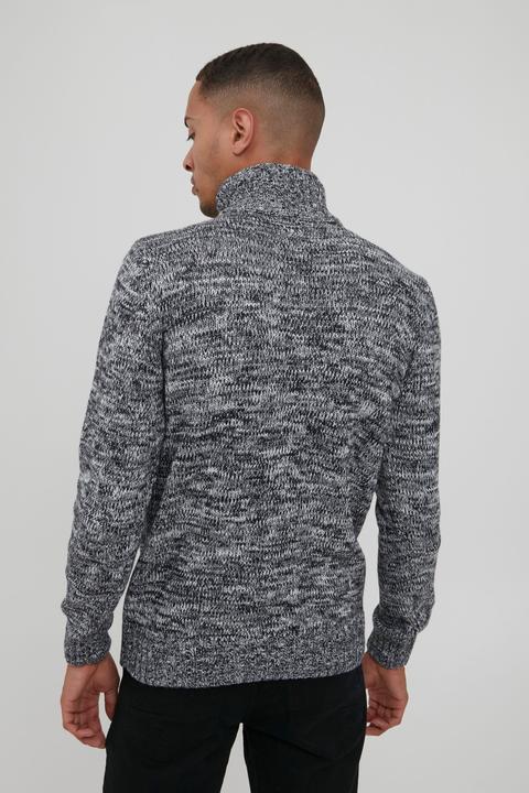 Image du produit Solid Philostrate Pull En Grosse Maille À Col Camionneur Pull-Over Pour Homme 100% Coton Avec Fermet (XXL)