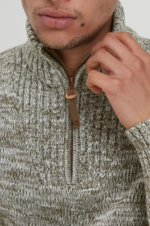 Immagine prodotto Solid Philostrate Maglione In Maglia Grossa Pullover Maglieria Da Donna Con Colletto Troyer In Coton (S)