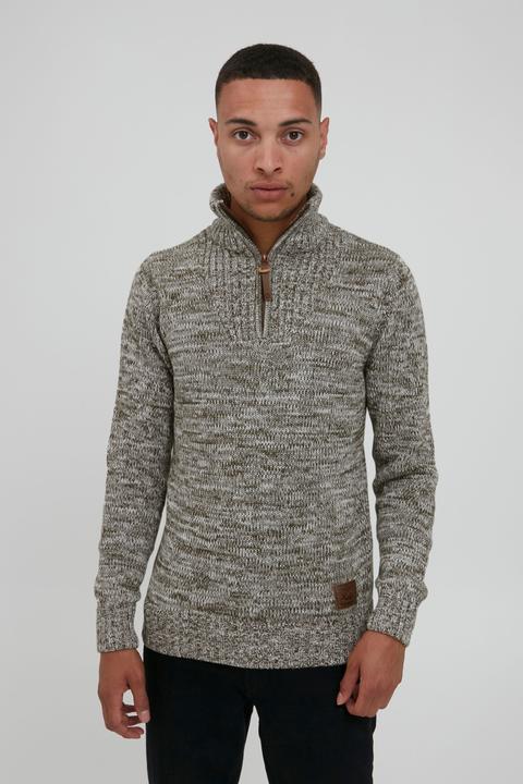 Immagine prodotto Solid Philostrate Maglione In Maglia Grossa Pullover Maglieria Da Donna Con Colletto Troyer In Coton (S)