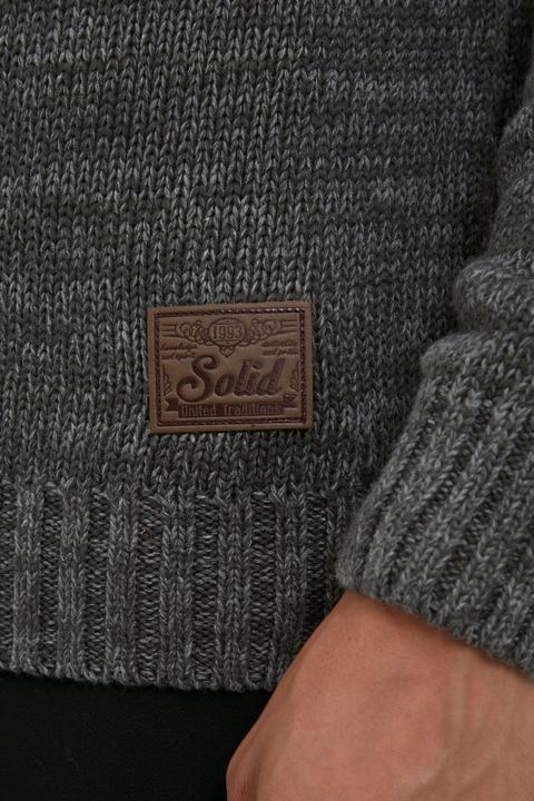 Immagine prodotto Solid Pomeroy Cardigan Giacca In Maglia Grossa Maglieria Da Uomo Con Collo Alto In Cotone 100% (L)