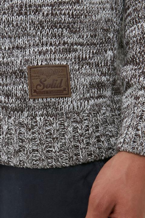 Immagine prodotto Solid Pomeroy Cardigan Giacca In Maglia Grossa Maglieria Da Uomo Con Collo Alto In Cotone 100% (L)