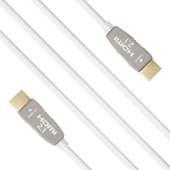 Image du produit Celexon Câble UHD Optical Fibre HDMI 2.1 8K Active 10m, blanc (10 m, HDMI)