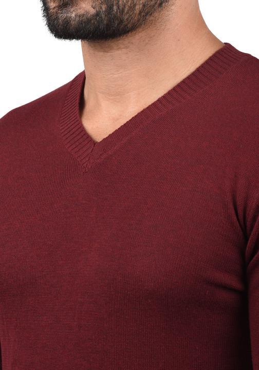 Image du produit Blend Lasse Pull Sweat Homme Avec Col-V Moucheté (L)