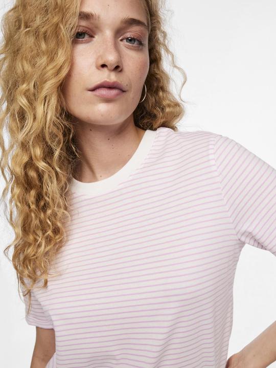 Actual product image Pieces Pcria Ss Fold Up Tee Stripes Noos Bc (M)