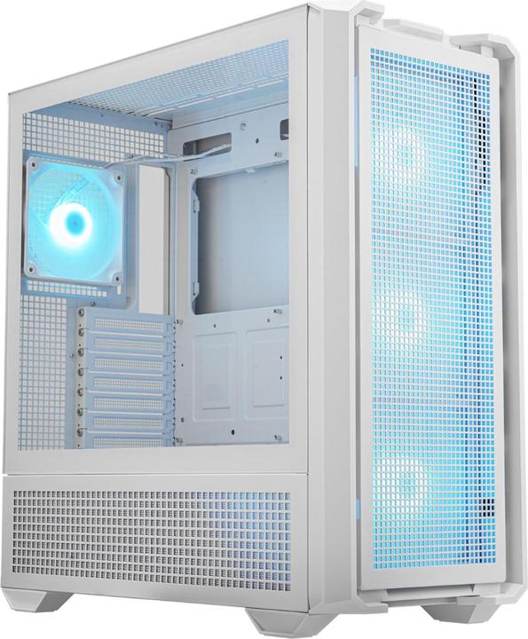 Produktbild Cougar MX600 White | PC Case | Mid Tower / Mesh Front Panel / 3 x 140mm + 1 x 120mm Fans / (mATX, Mini-ITX, ATX, SSI CEB)