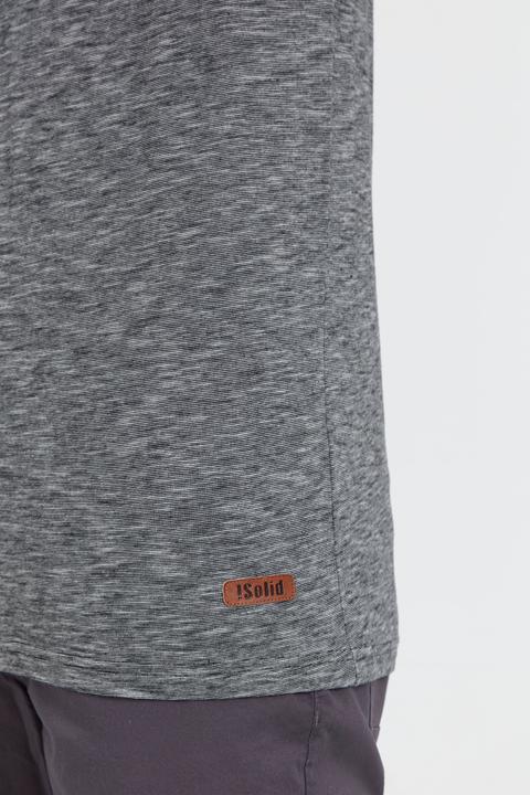 Immagine prodotto Solid Sigos T-Shirt A Maniche Corte Maglietta Da Uomo Con Collo Grandad In Cotone 100% (L)