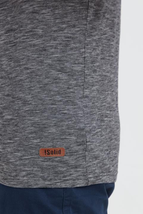 Immagine prodotto Solid Sigos T-Shirt A Maniche Corte Maglietta Da Uomo Con Collo Grandad In Cotone 100% (S)