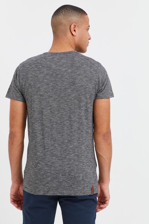 Immagine prodotto Solid Sigos T-Shirt A Maniche Corte Maglietta Da Uomo Con Collo Grandad In Cotone 100% (S)
