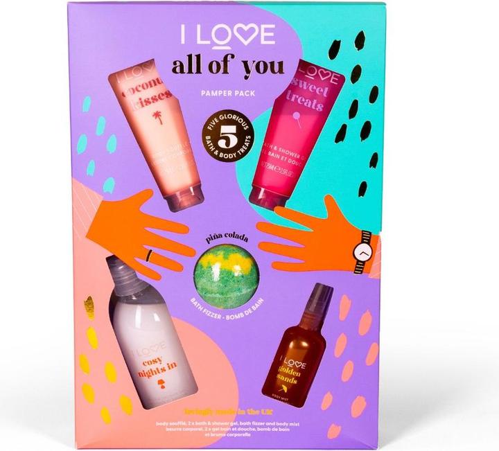 I Love All of You Pamper Pack 5 Stk (Körperpflegeset)