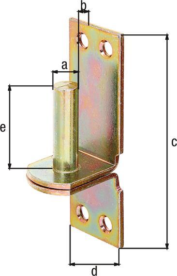 Productafbeelding GAH Klem DI op plaat 10x10mm galvanisch geel verzinkt (Klem, 10 Pcs.)